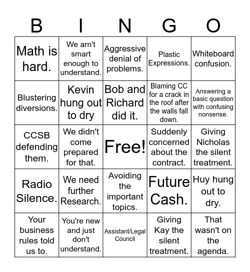 Pinnacle Bingo Card