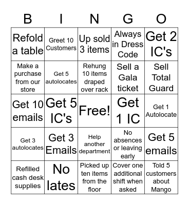 Bay Days Bingo Week 1 Bingo Card