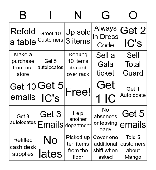 Bay Days Bingo Week 1 Bingo Card