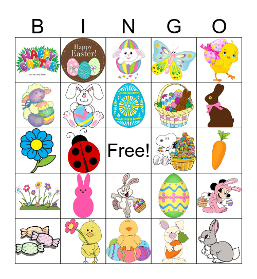 Easter Bingo Card