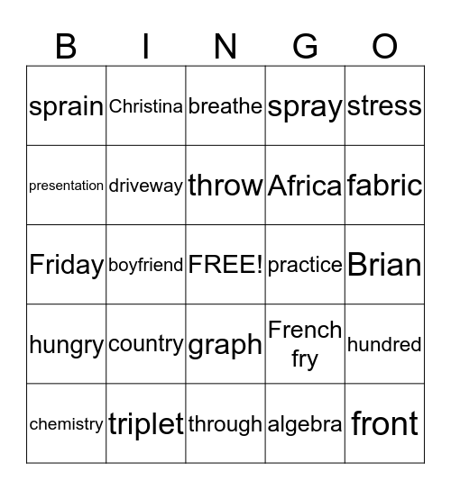 /r/ Blend Bingo Card