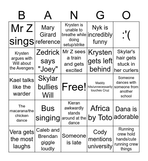 Incident at San Bingo Card