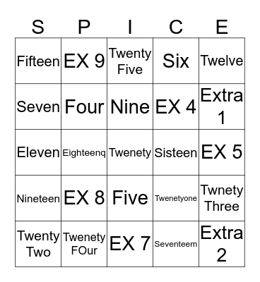 Abbey Road Jukebox Bingo! Bingo Card