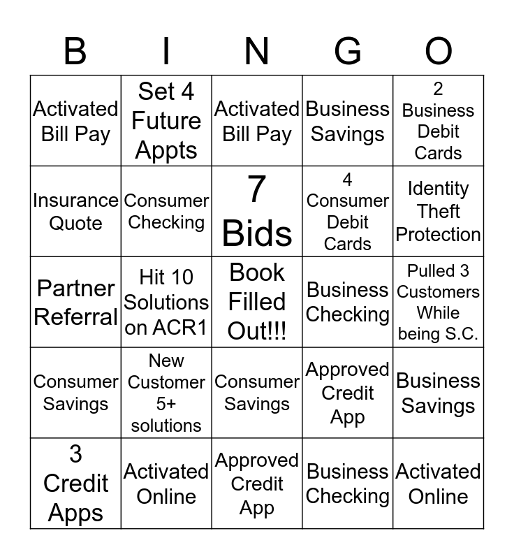 Platform Bingo Card