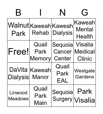 Station 53 Bingo Card Bingo Card