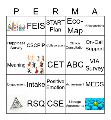 PERMA Bingo Card