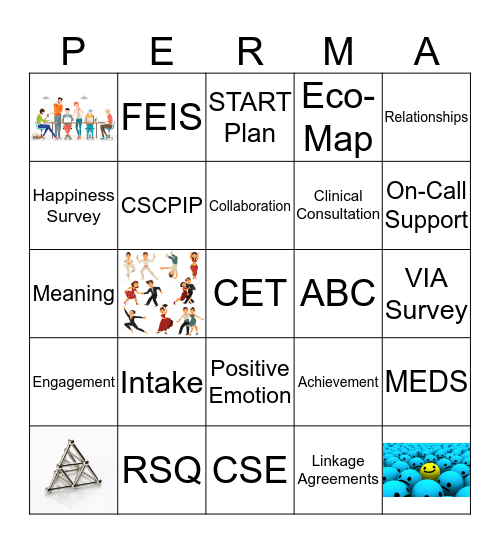 PERMA Bingo Card