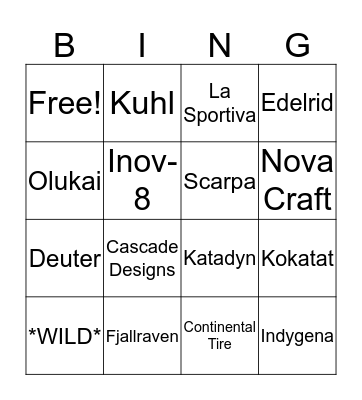 PK Bing!(o) Bingo Card