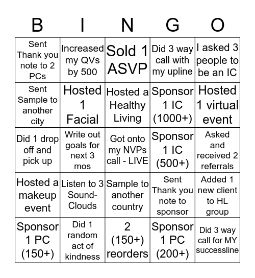 IWIA BINGO Card