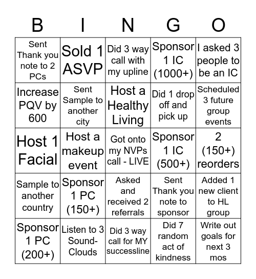 IWIA BINGO Card