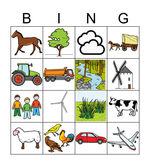 Bewegingsbingo Card