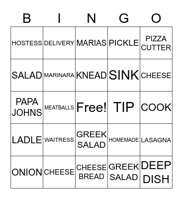POYNER Y - CARE BINGO NIGHT! Bingo Card