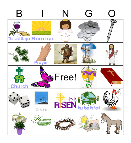 JESUS Bingo Card