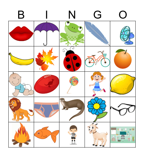 Set 3 Bingo Card