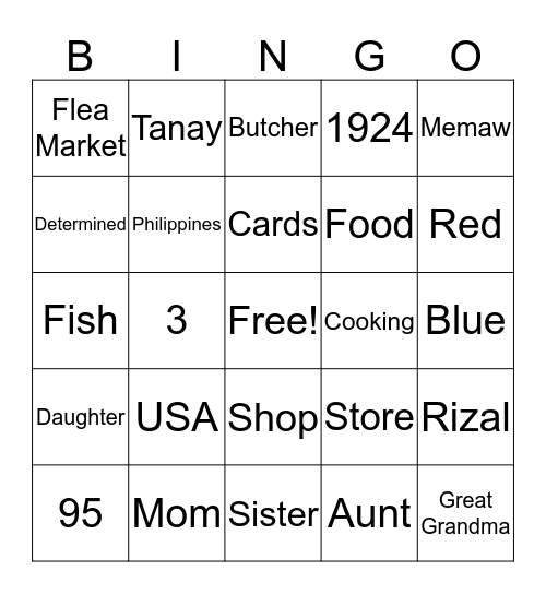 Happy Birthday Bingo Card