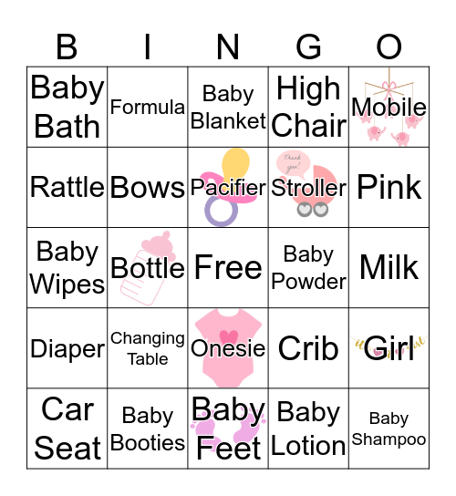 Baby Harris BINGO Card