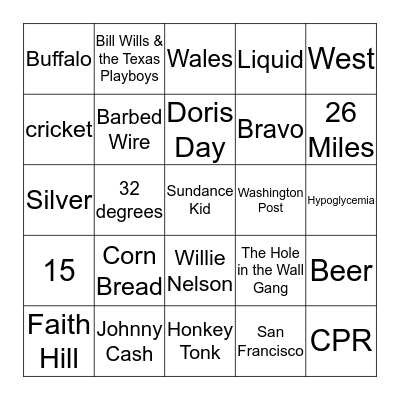 Bingo Card