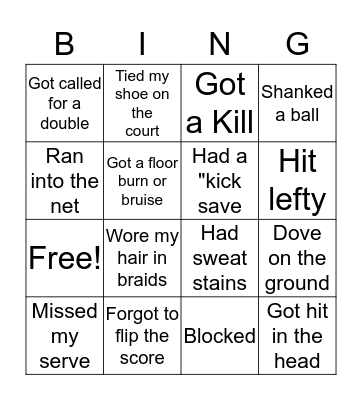 Today I... Bingo Card
