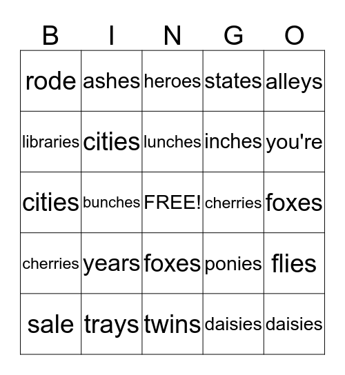 My Very Own Room Bingo Card