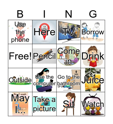 Lesson 3  Bingo Card