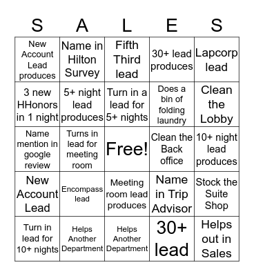 I AM SALES BINGO  Bingo Card