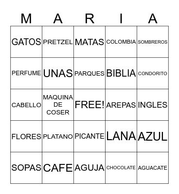 HAPPY BIRTHDAY Bingo Card