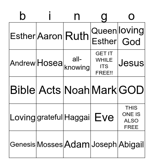 Bingo Card