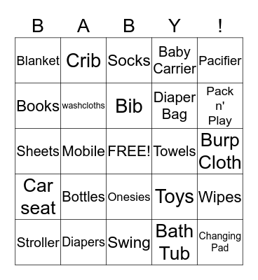 Bingo! Bingo Card