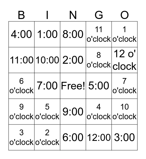 DIGITAL AND ANALOG Bingo Card