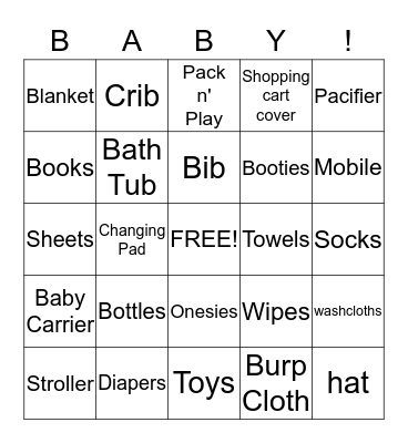 Bingo! Bingo Card