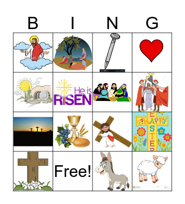 Easter Bingo Card