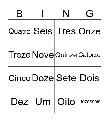 Teste Bingo Card