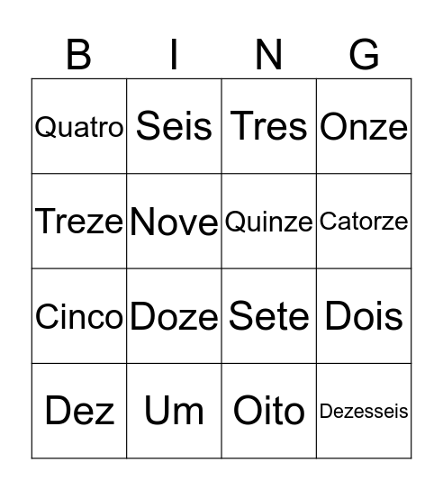 Teste Bingo Card