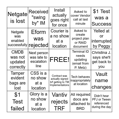 CPS BINGO Card