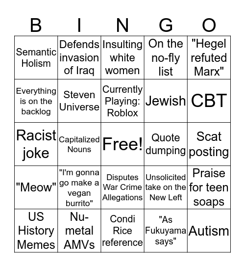 asko Bingo Card