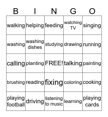 Things You Might be Doing Bingo Card