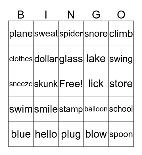 Bingo Card