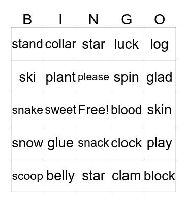 Bingo Card