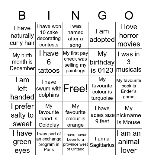 Gt-eh’s icebreaker Bingo Card