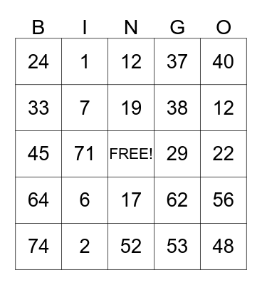LISA'S  BIRTHDAY Bingo Card