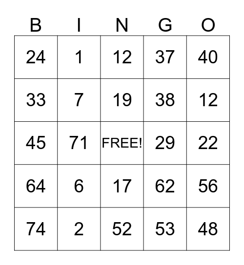 LISA'S  BIRTHDAY Bingo Card