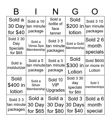 BINGO Card