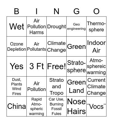 Chapter 16 Bingo Card