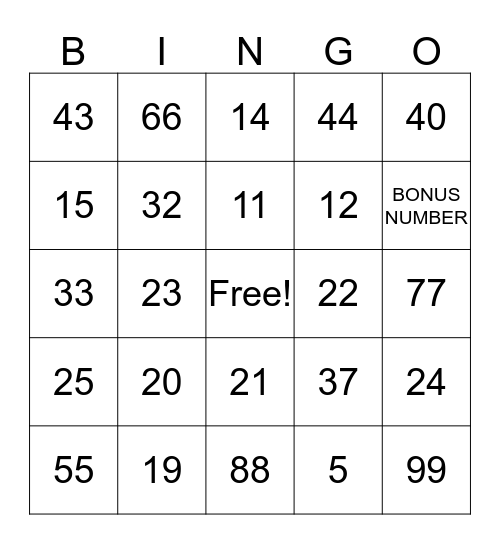 ASL Bingo Number Review Bingo Card