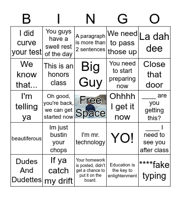 Mr. Romano  Bingo Card