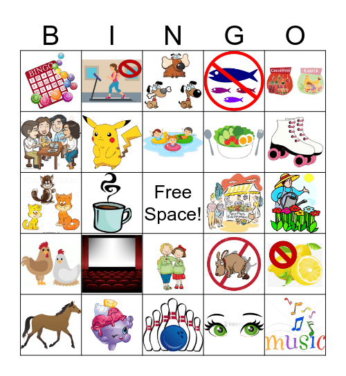 All About ME!!! Bingo Card