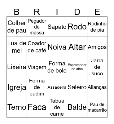 CAMILA & CRISTIANO Bingo Card