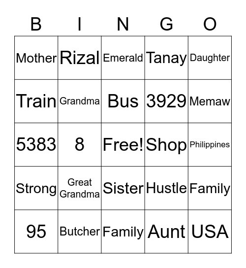 Happy Birthday  Bingo Card