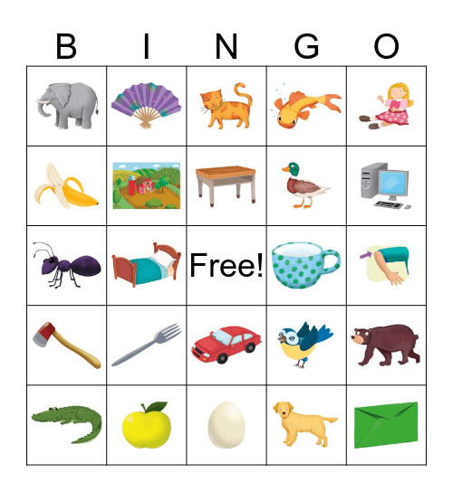 ABC bingo Card