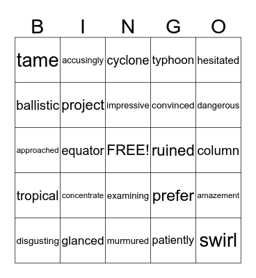 Grade 3 Bingo January Bingo Card